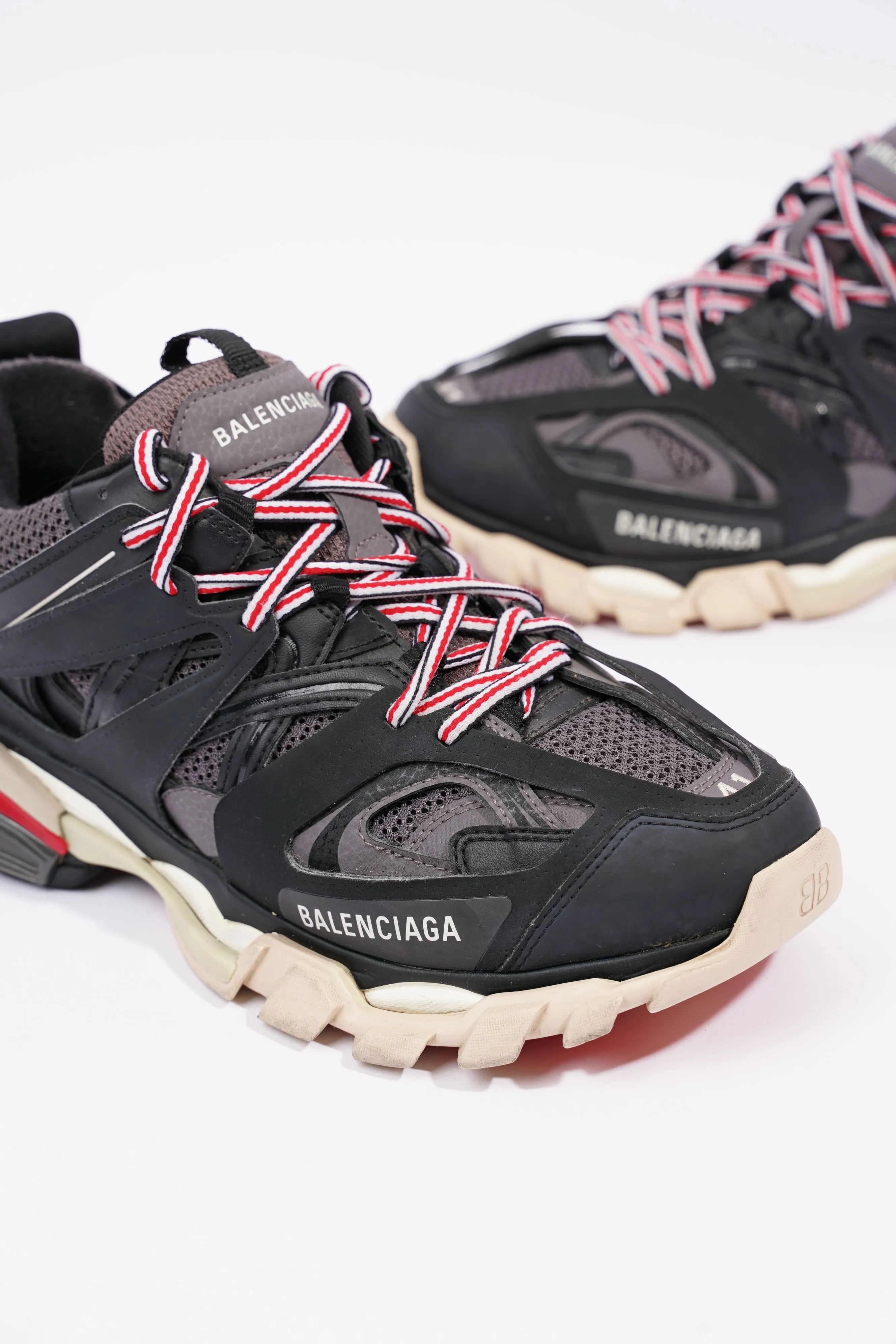 Balenciaga Mens Track Black / Grey / Red EU 41 / UK 7