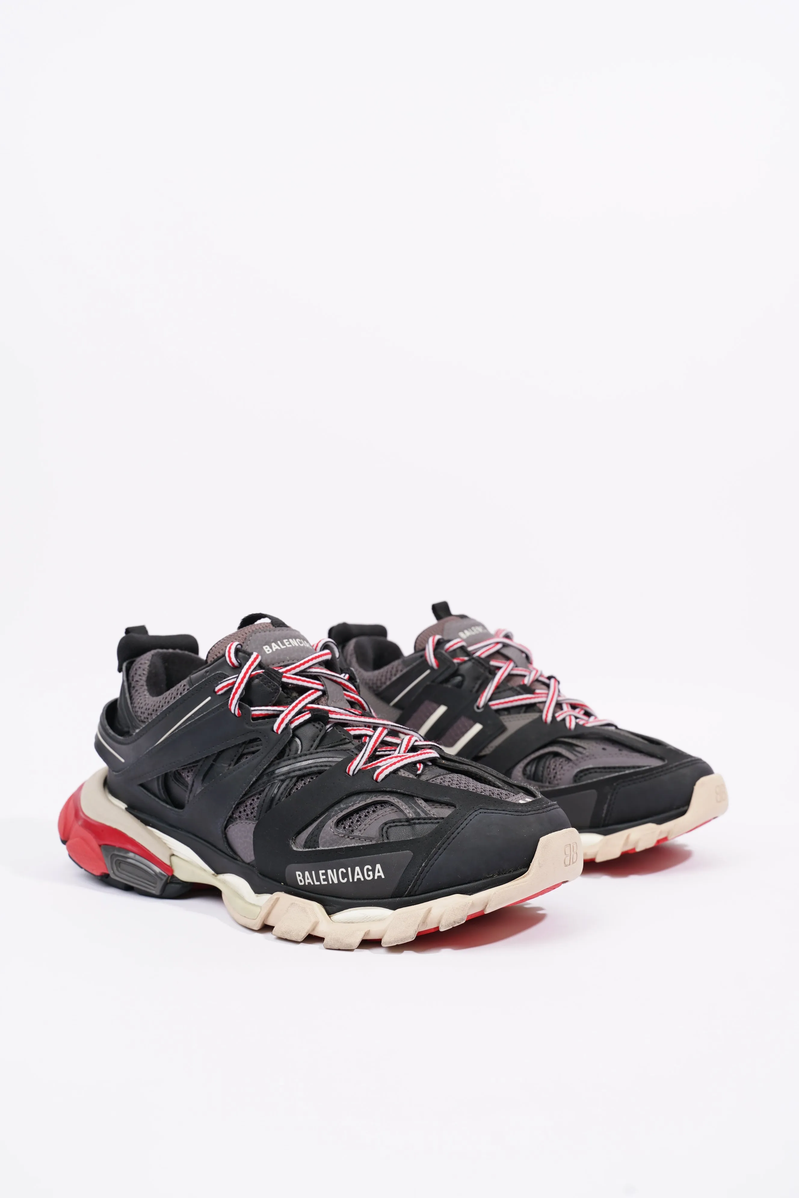 Balenciaga Mens Track Black / Grey / Red EU 41 / UK 7