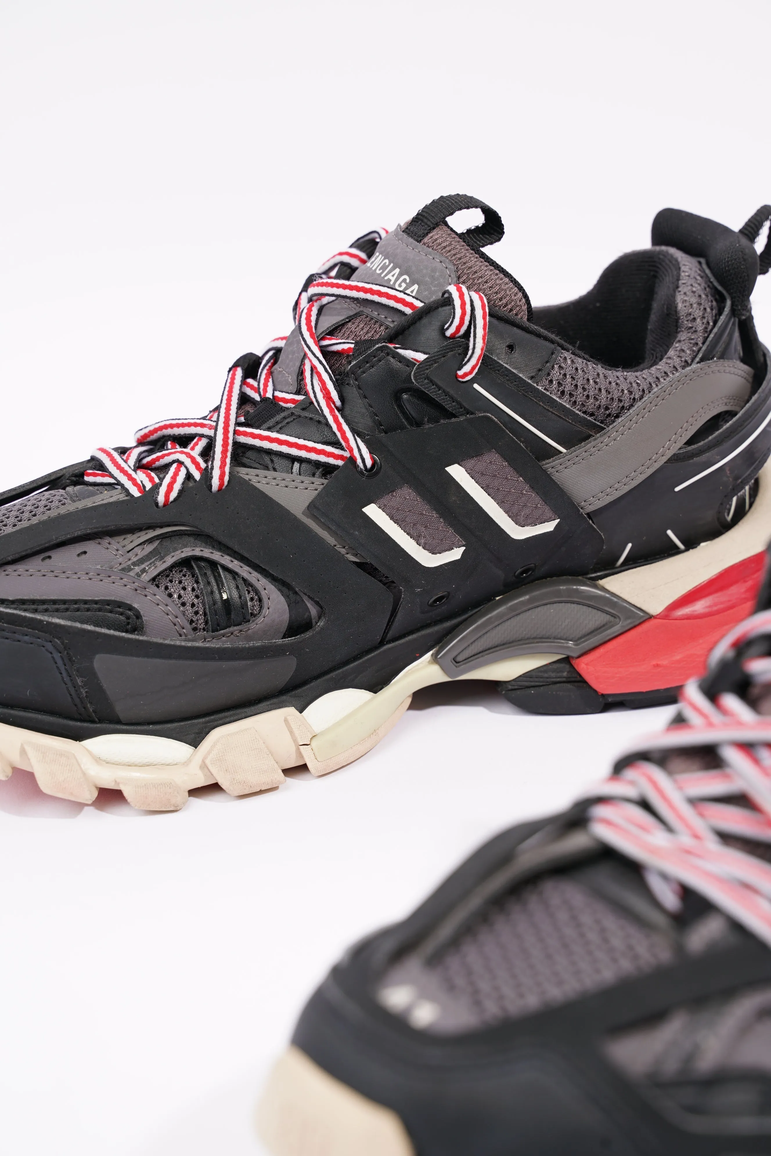 Balenciaga Mens Track Black / Grey / Red EU 41 / UK 7