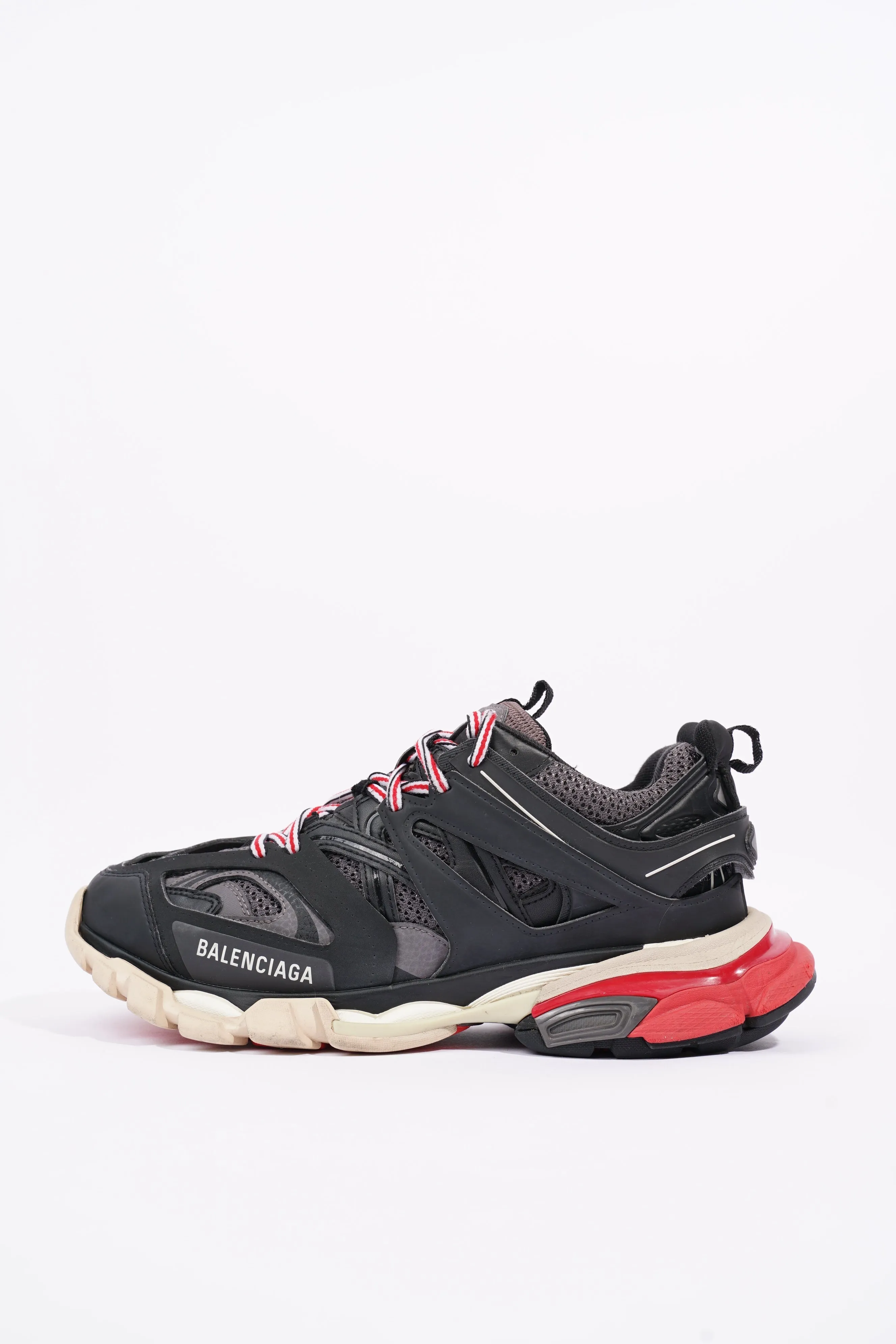 Balenciaga Mens Track Black / Grey / Red EU 41 / UK 7