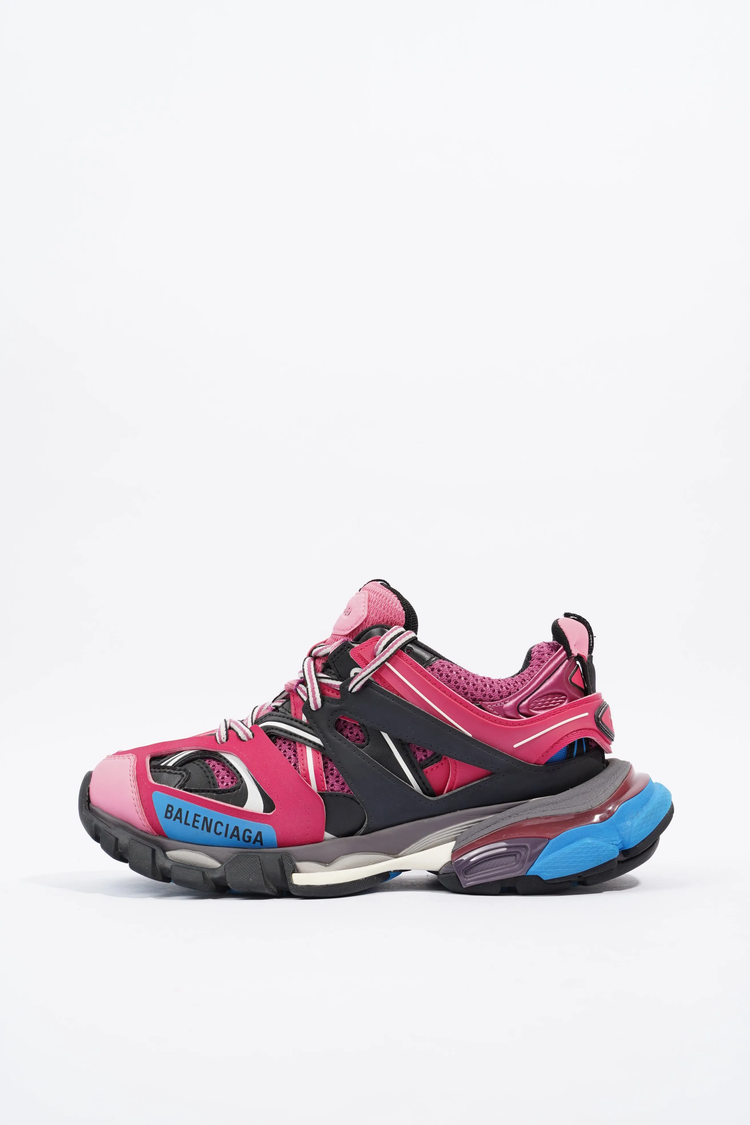 Balenciaga Track Pink / Black / Blue Mesh EU 37 UK 4