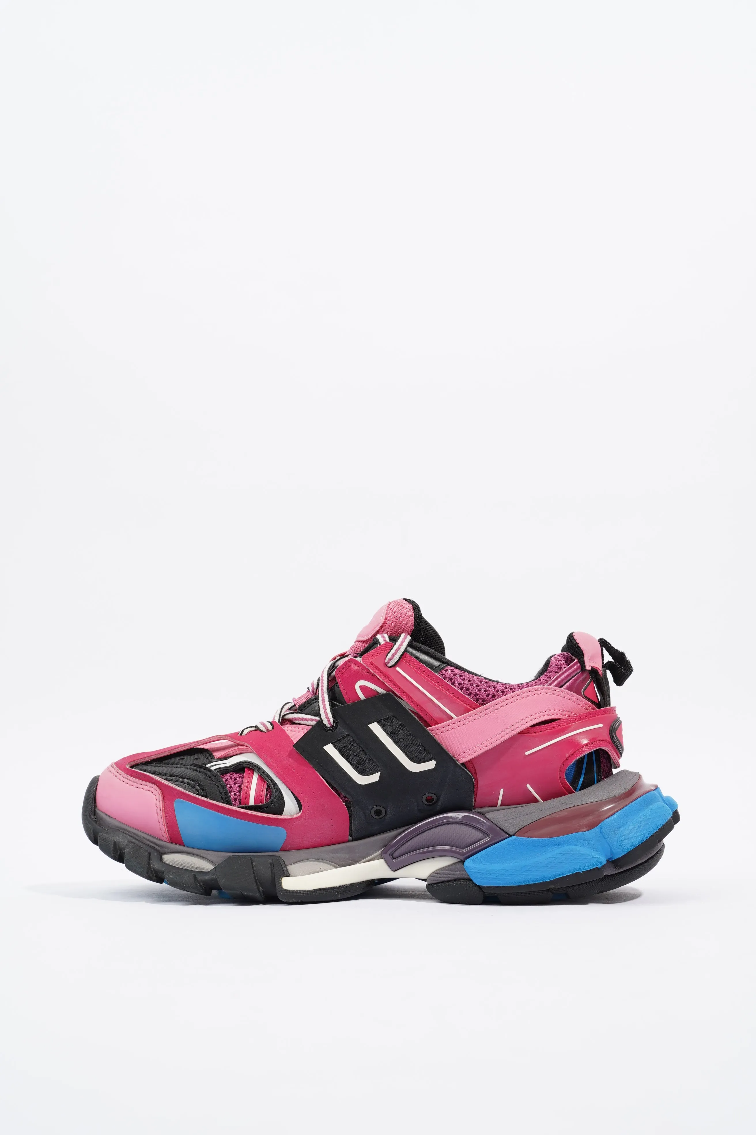 Balenciaga Track Pink / Black / Blue Mesh EU 37 UK 4