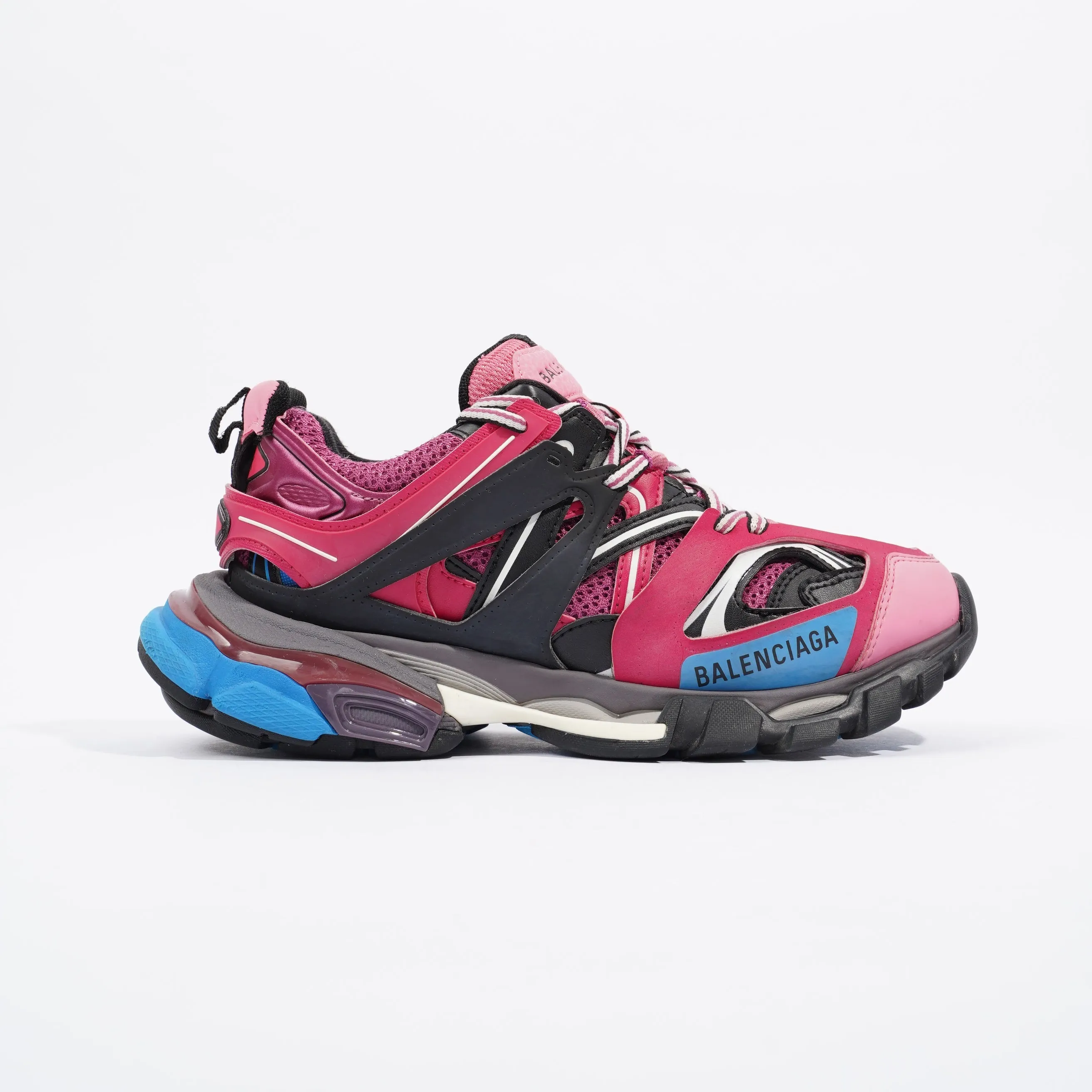 Balenciaga Track Pink / Black / Blue Mesh EU 37 UK 4