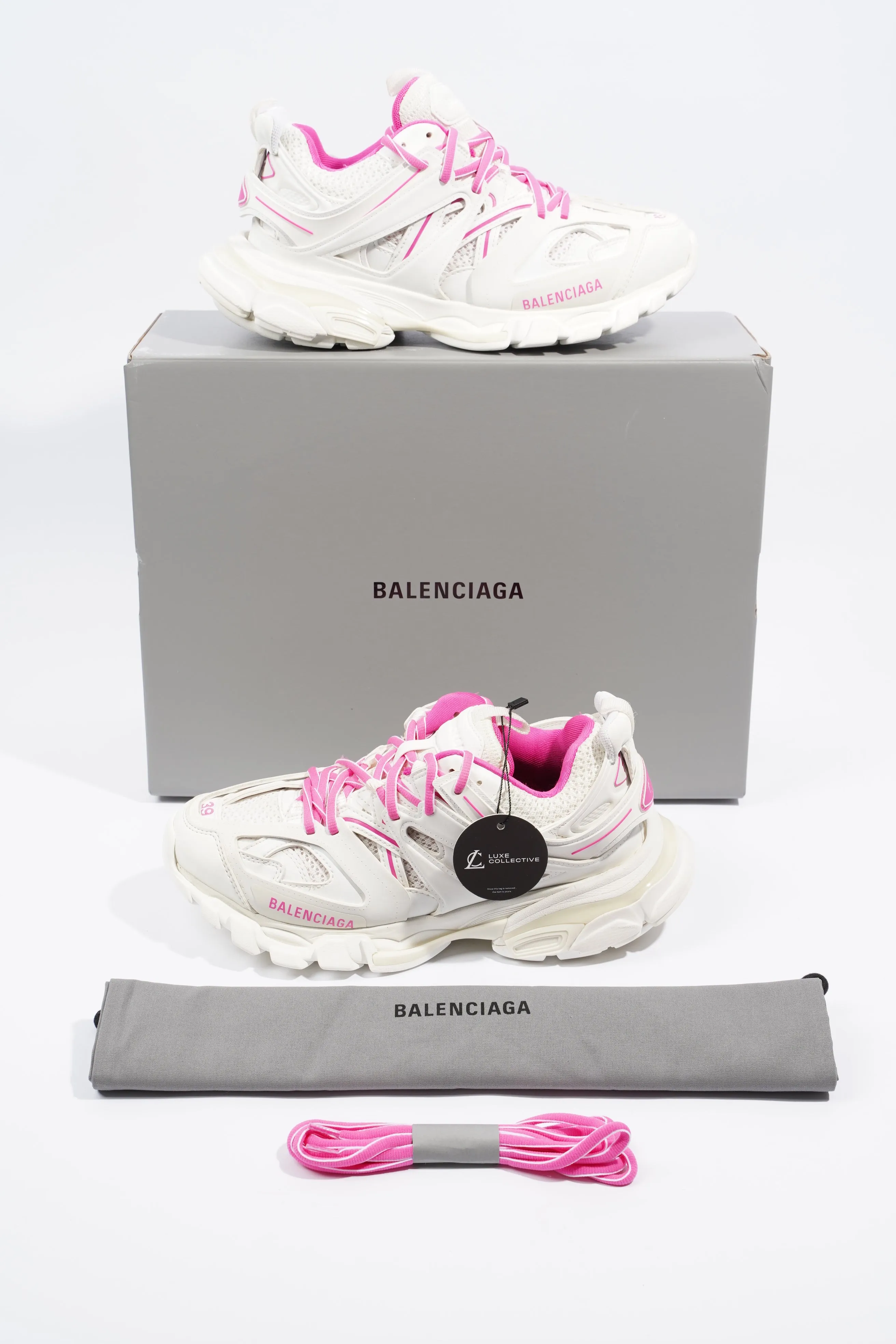 Balenciaga Track White / Pink EU 39 / UK 6