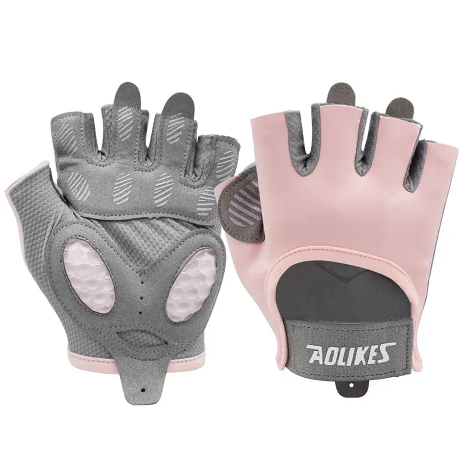 Breathable Fingerless Gym Gloves For Men & Women Training & Weightlifting