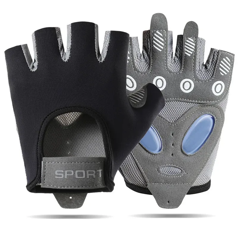 Breathable Fingerless Gym Gloves For Men & Women Training & Weightlifting