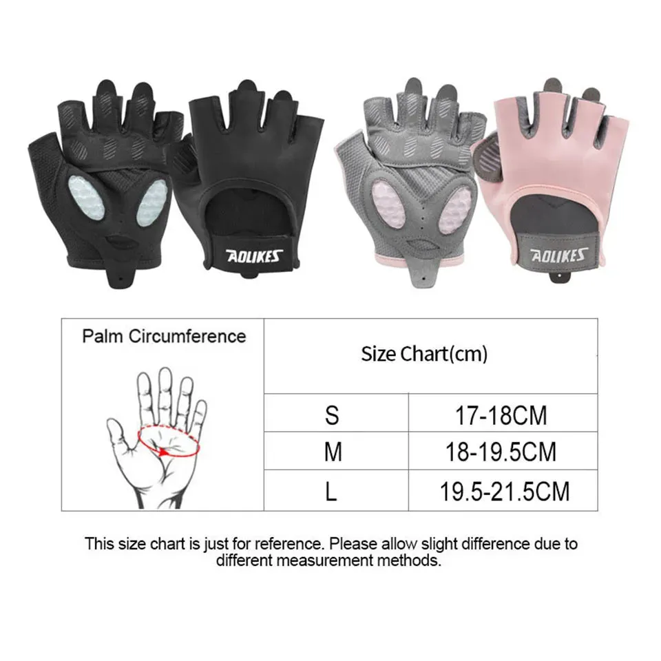 Breathable Fingerless Gym Gloves For Men & Women Training & Weightlifting