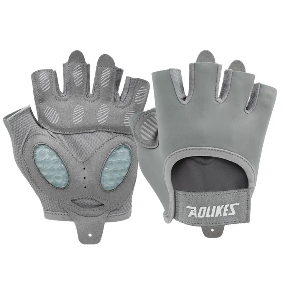 Breathable Fingerless Gym Gloves For Men & Women Training & Weightlifting