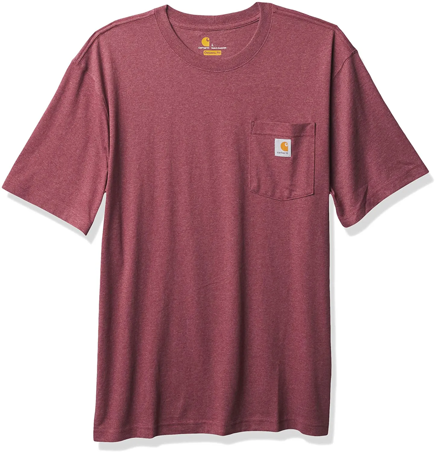 Carhartt K87 Workwear Pocket T-Shirt Blush Pink Heather (Size S)