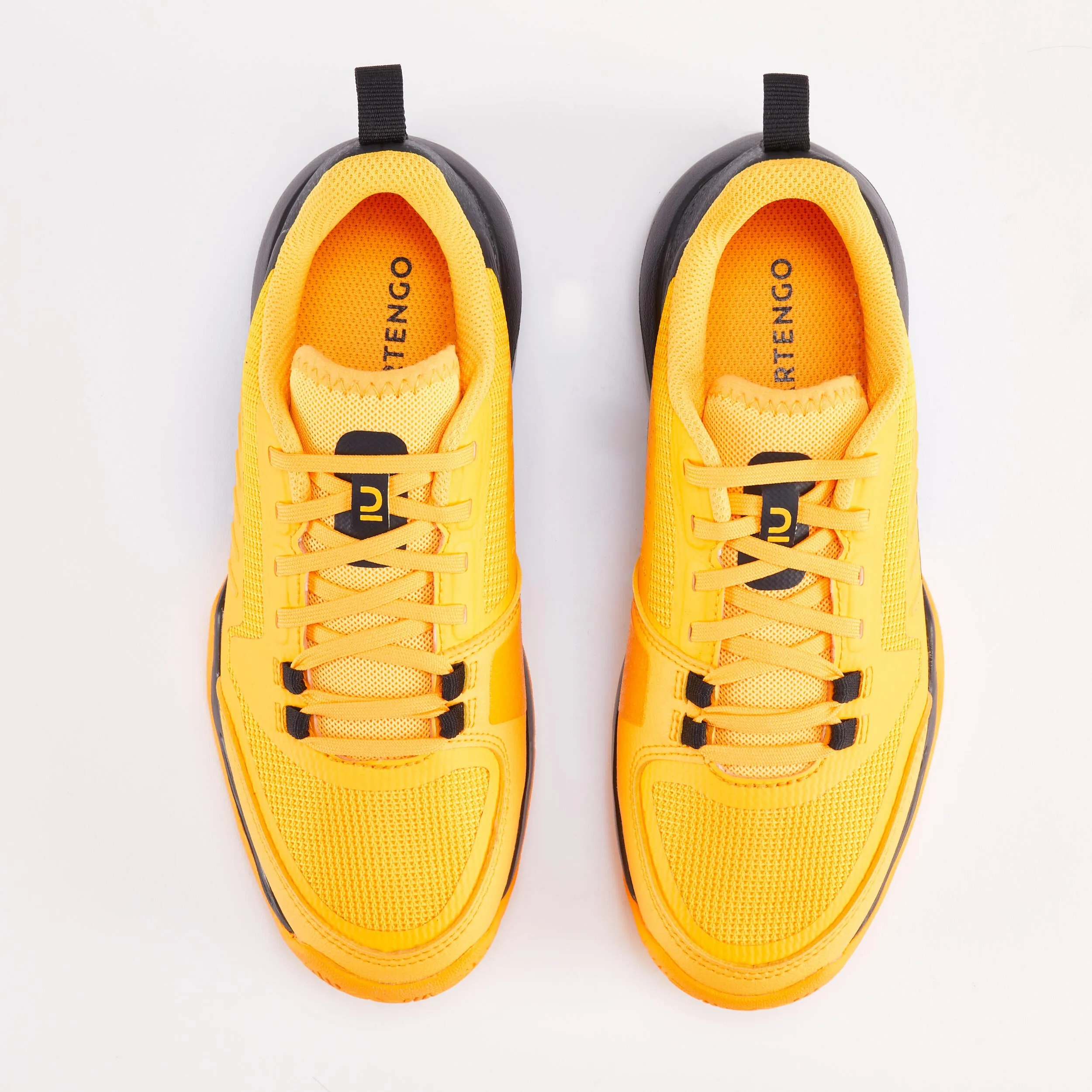 Children's tennis shoes - TS500 Fast JR Lace Sunfire ARTENGO, neon yellow/black blue