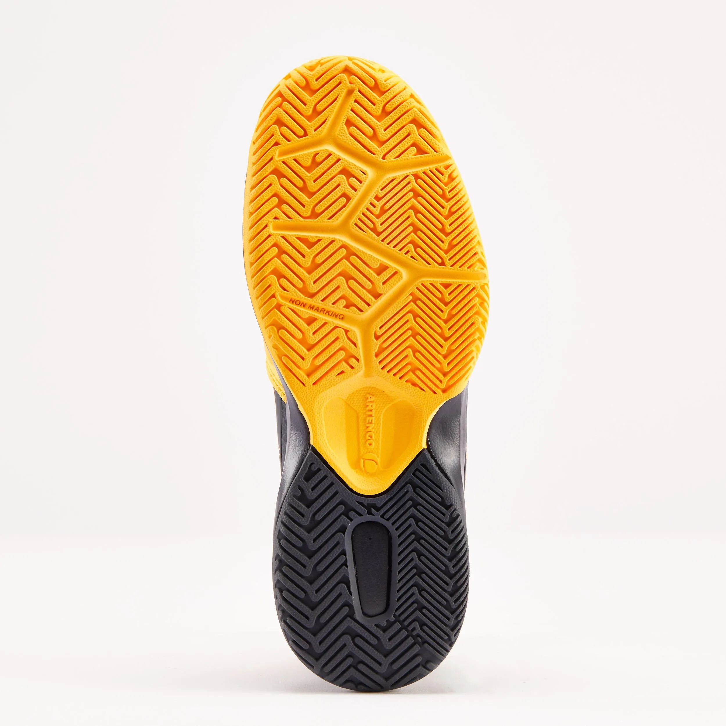 Children's tennis shoes - TS500 Fast JR Lace Sunfire ARTENGO, neon yellow/black blue