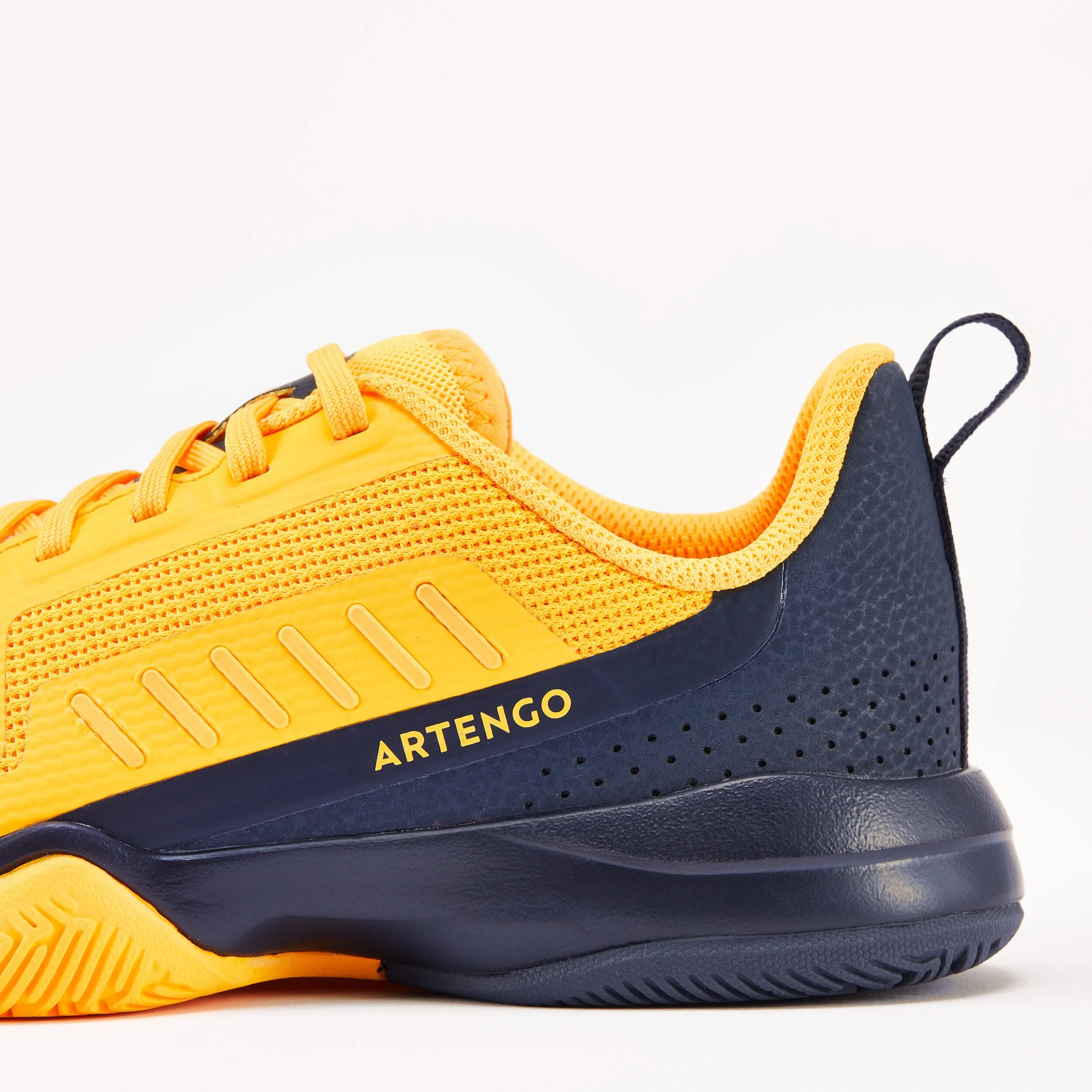 Children's tennis shoes - TS500 Fast JR Lace Sunfire ARTENGO, neon yellow/black blue