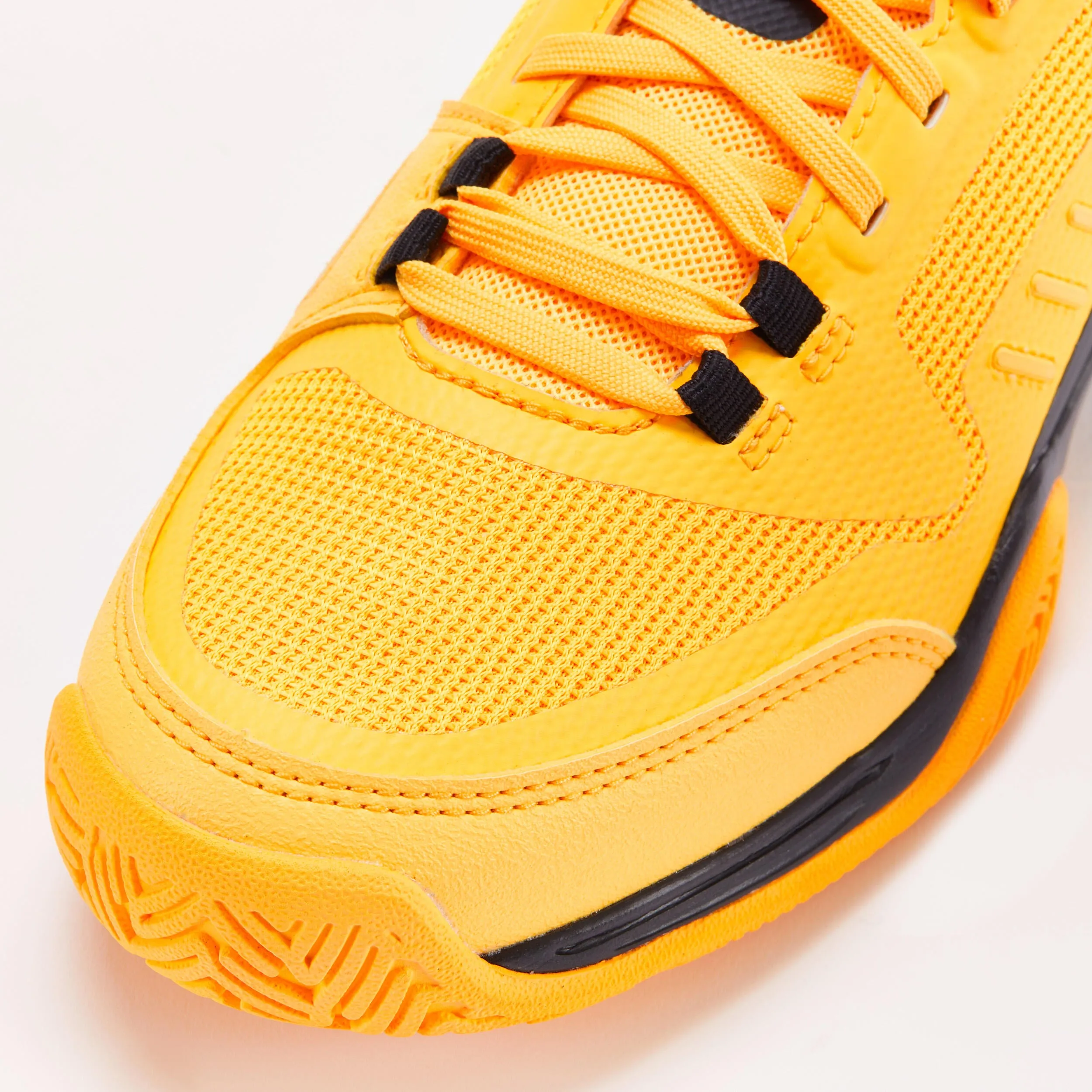 Children's tennis shoes - TS500 Fast JR Lace Sunfire ARTENGO, neon yellow/black blue