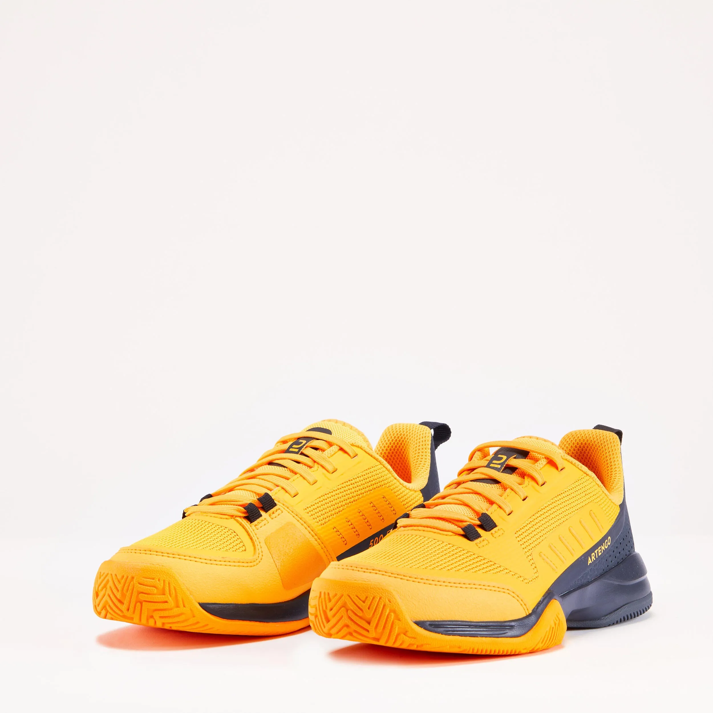 Children's tennis shoes - TS500 Fast JR Lace Sunfire ARTENGO, neon yellow/black blue
