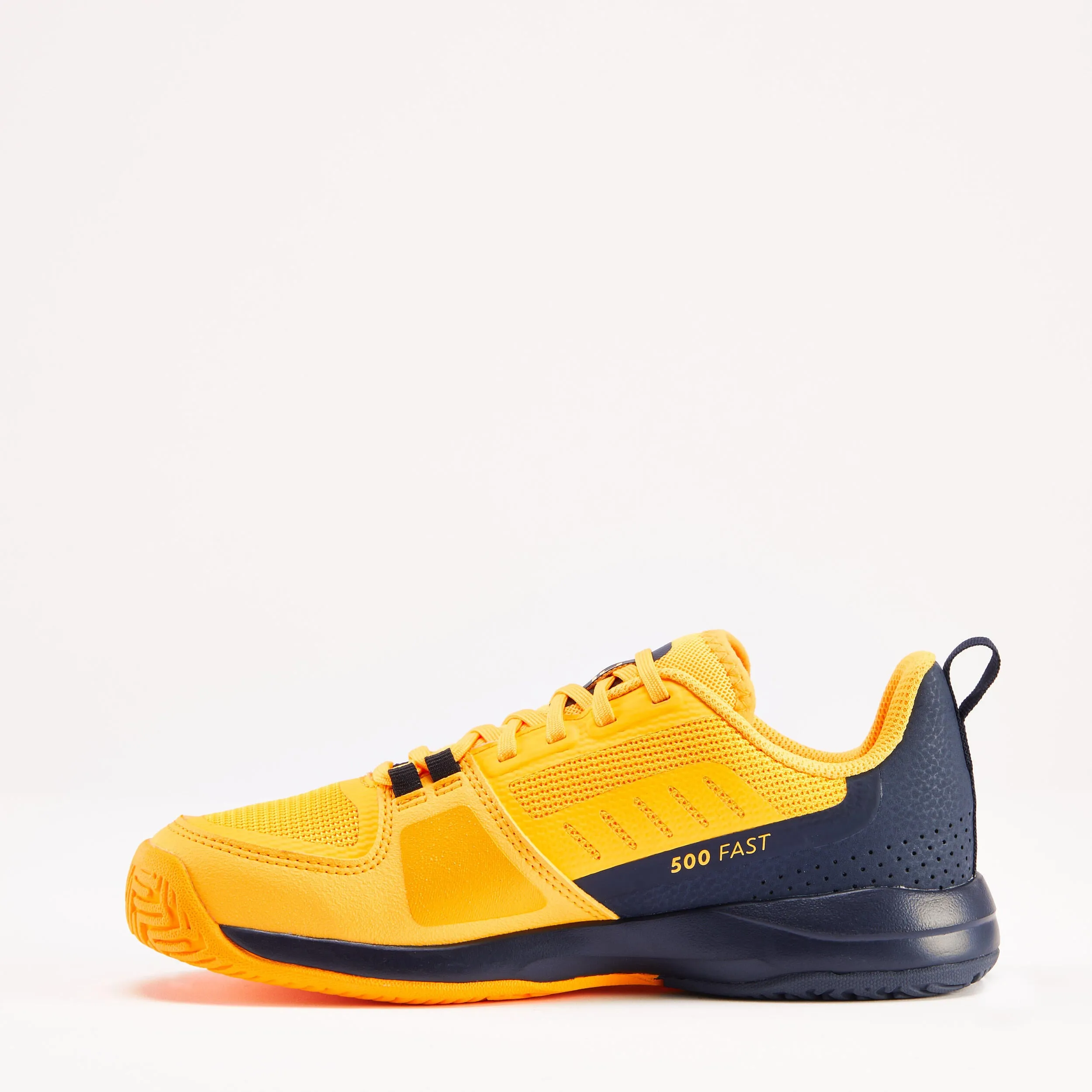 Children's tennis shoes - TS500 Fast JR Lace Sunfire ARTENGO, neon yellow/black blue