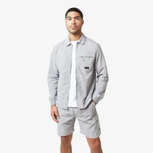 Crinkle Nylon Tech Twinset | Frost Grey