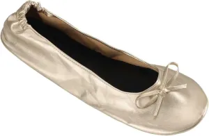 Foldable Ballet Flats for Women Lightweight Slip On Dress Shoes Womens Soft Leather Lightweight Flat Shoes