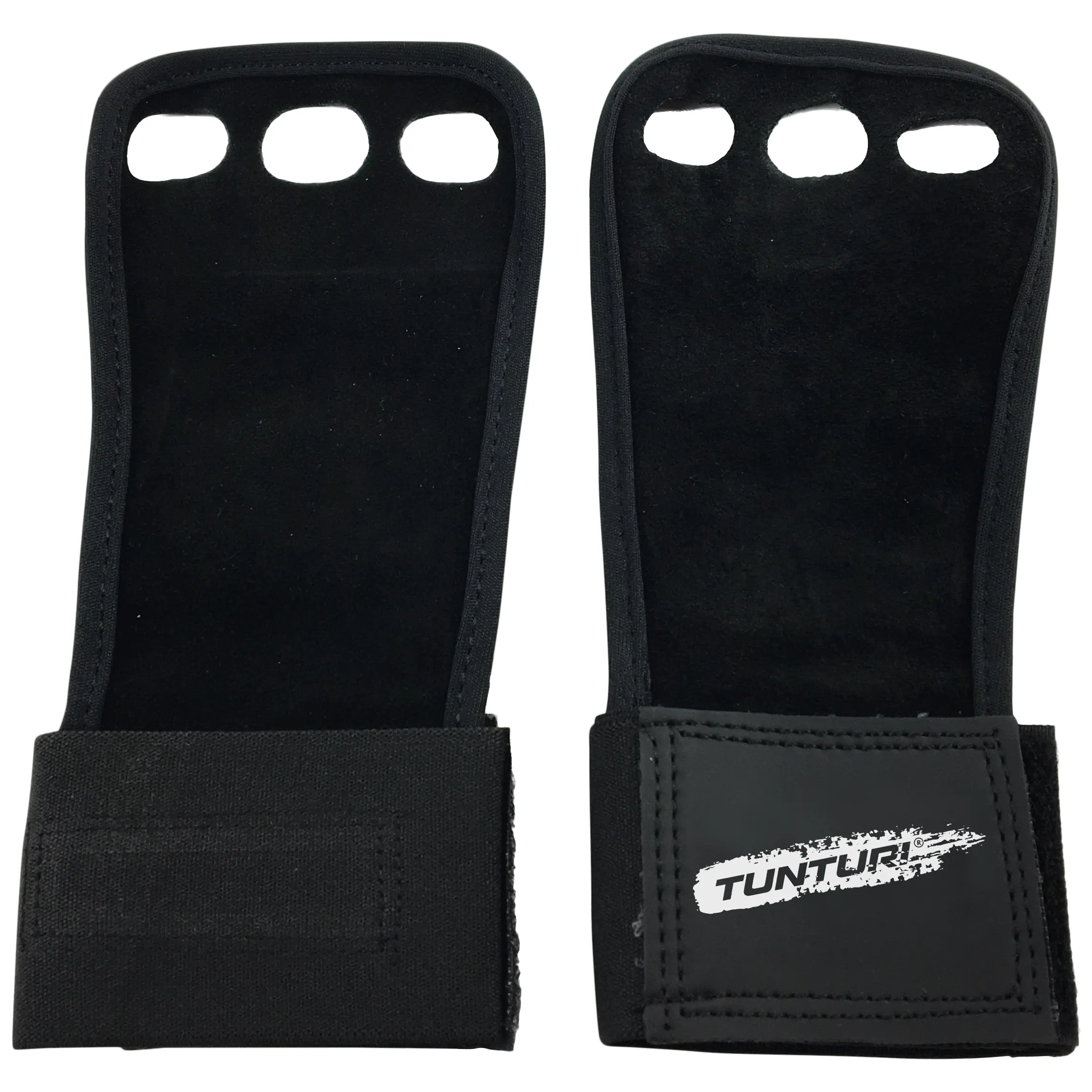 Grips - Tunturi - '3-Hole' - Lder - Sort