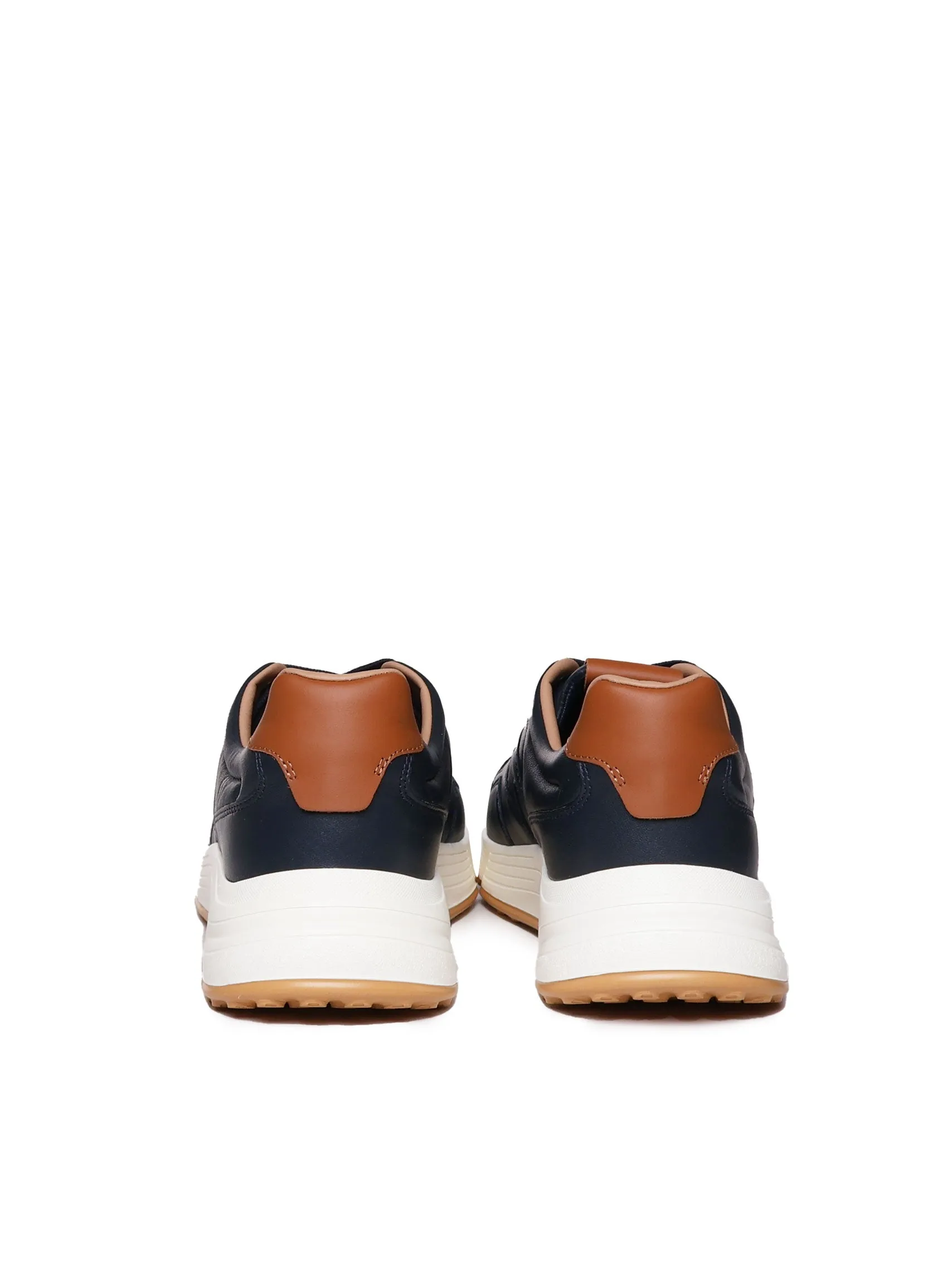 Hyperlight Leather Blue Sneakers