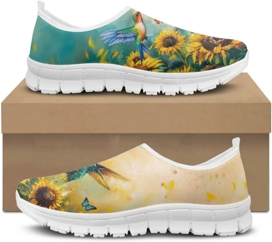 Jeiento Breathable Running Sneaker for Women Ladies Tennis Shoes Comfort Footwear Trainers Mesh Shoes Causal Travel Walking Flat Shoes