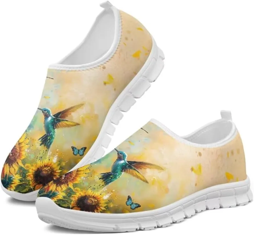 Jeiento Breathable Running Sneaker for Women Ladies Tennis Shoes Comfort Footwear Trainers Mesh Shoes Causal Travel Walking Flat Shoes