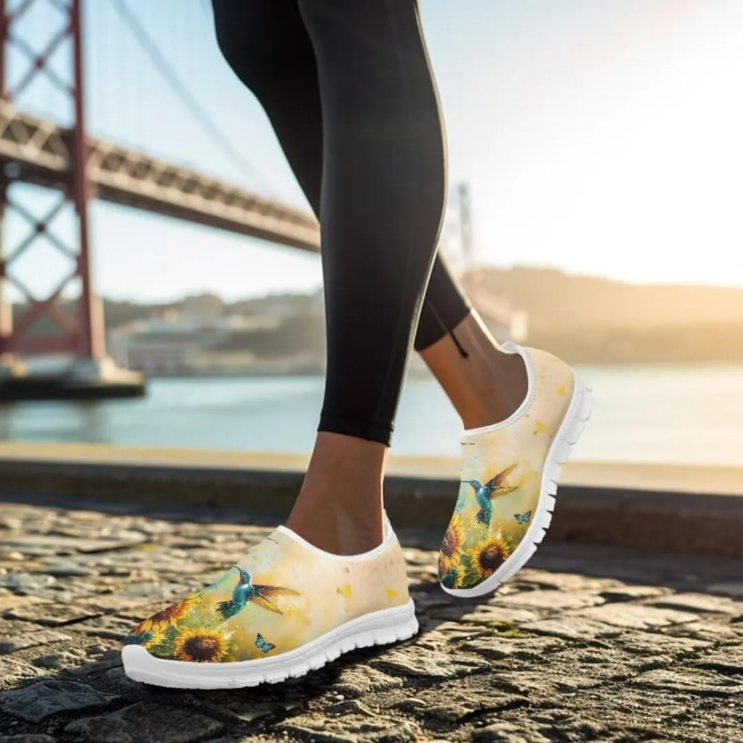 Jeiento Breathable Running Sneaker for Women Ladies Tennis Shoes Comfort Footwear Trainers Mesh Shoes Causal Travel Walking Flat Shoes