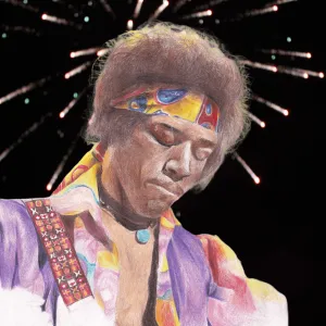 Jimmy Hendrix Pencil Art