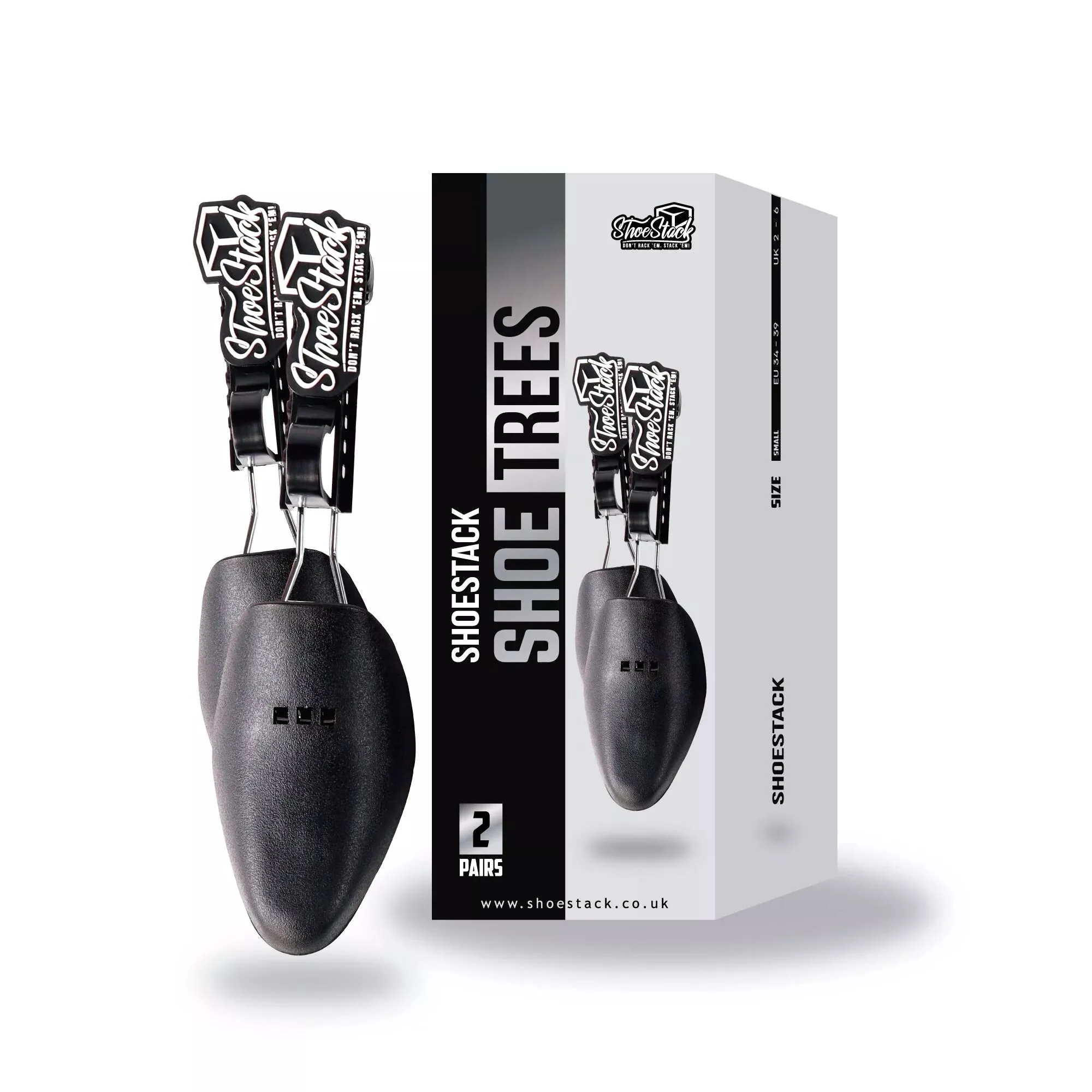 Shoe Stack Adjustable Shoe Trees x2