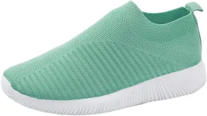 Women's Fashion Sneaker Mesh Slip On Black Non Slip Shoes for Women Comfortable Women Walking Shoes Loafers for Women 2024 High Top Sneakers for Men