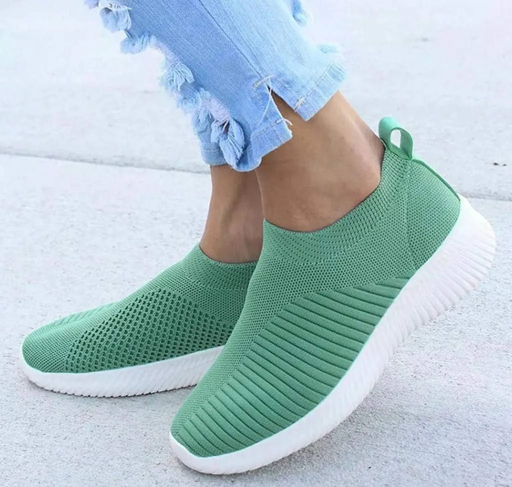 Women's Fashion Sneaker Mesh Slip On Black Non Slip Shoes for Women Comfortable Women Walking Shoes Loafers for Women 2024 High Top Sneakers for Men