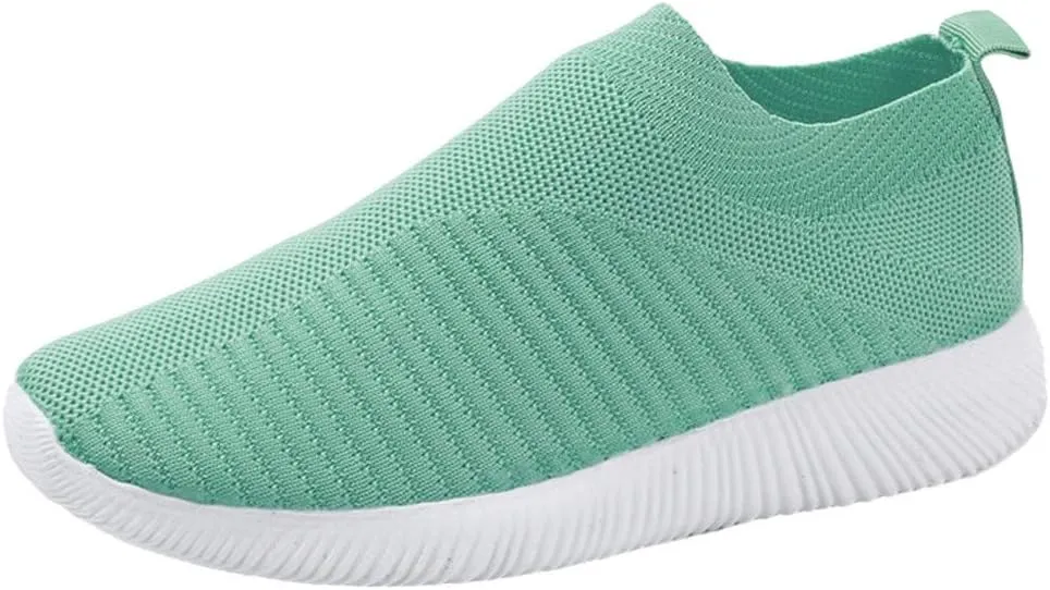 Women's Fashion Sneaker Mesh Slip On Black Non Slip Shoes for Women Comfortable Women Walking Shoes Loafers for Women 2024 High Top Sneakers for Men